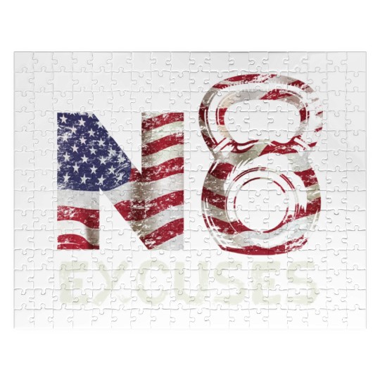 Patriotic 4th Of July Body Workout No Excuses Jigsaw Puzzles