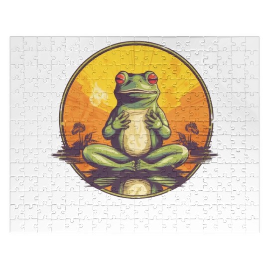 Yoga Meditation Meditate and Elevate Self Care Jigsaw Puzzles