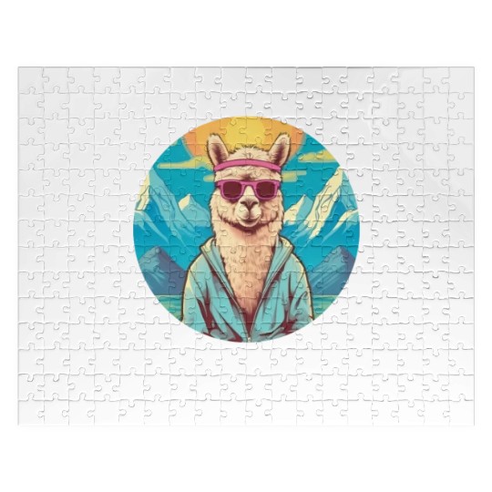 Yoga Meditation Lose Your Mind Alpaca Jigsaw Puzzles