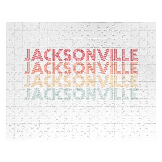 Jacksonville Florida Rainbow City Jigsaw Puzzles