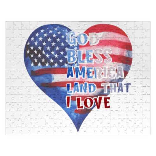 God bless America Land that I love Jigsaw Puzzles