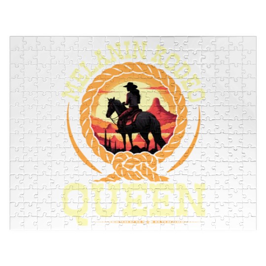 Melanin Rodeo Queen Cory African-American Jigsaw Puzzles