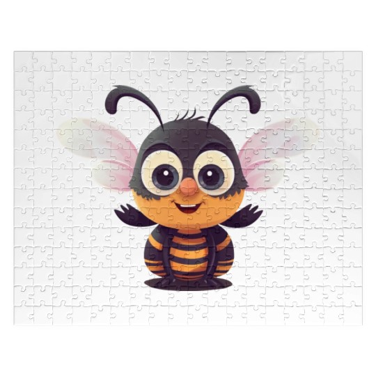 Cute Superhero Bee Bumblebee Wasp Jigsaw Puzzles