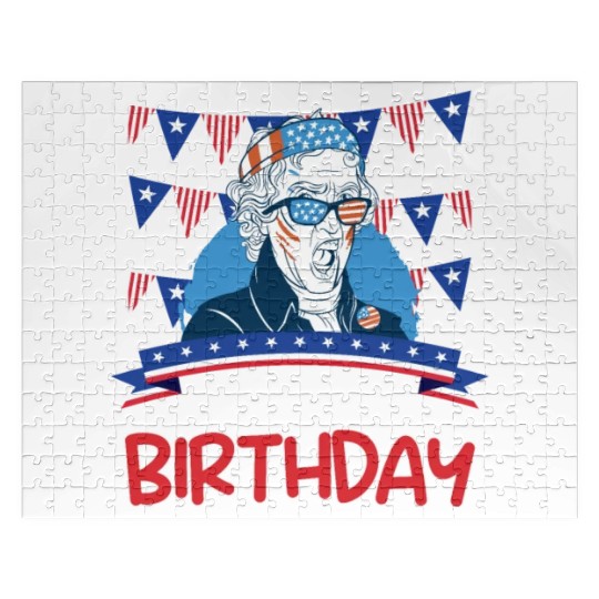 Its my Birthday Independence Day George Washington Jigsaw Puzzles