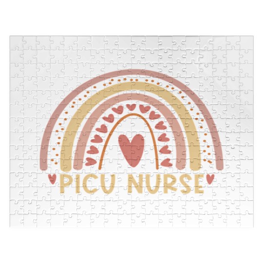 Picu Nurse Boho Rainbow Nursing Student Jigsaw Puzzles