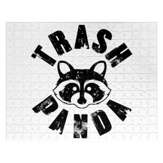 Trash Panda Raccoon Save The Trash Panda Jigsaw Puzzles