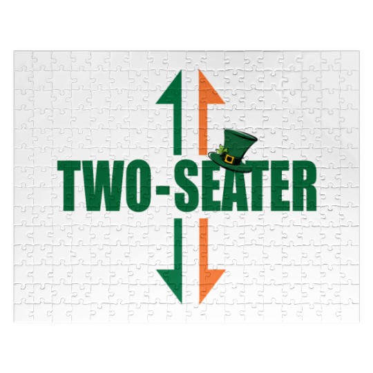 Irish Flag Two Seater Party-Trashy Humor Jigsaw Puzzles