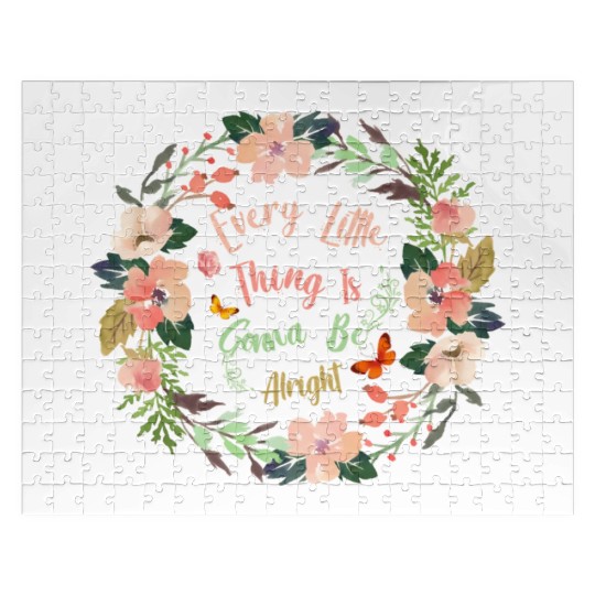 Every Little Thing Is Gonna Be Alright Yoga Jigsaw Puzzles