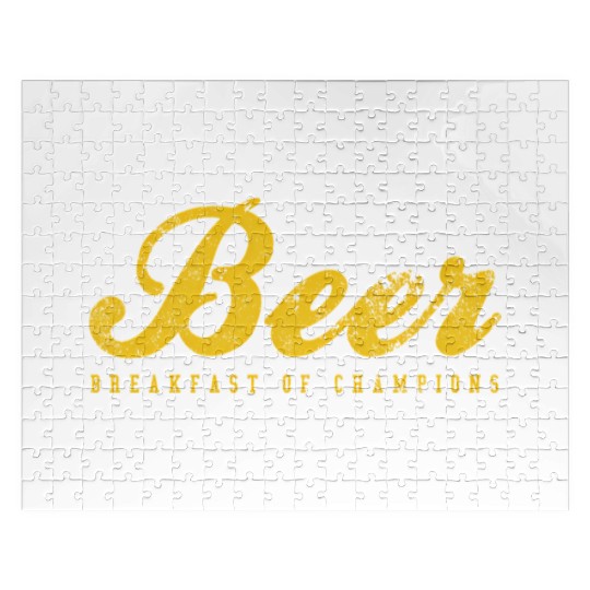 Beer Breakfast Of Champions Inred Jigsaw Puzzles