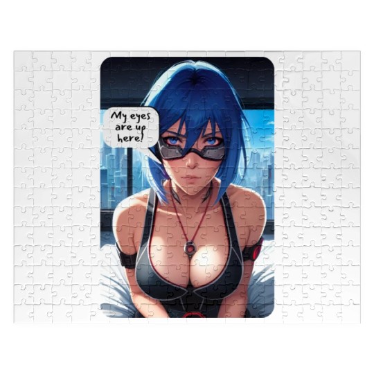 Cyberpunk Waifu Influencer Design 10 Jigsaw Puzzles