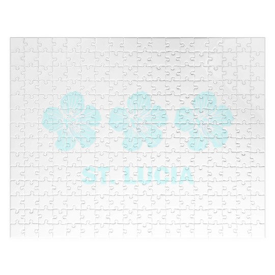 St Lucia Tropical Hibiscus Flower Jigsaw Puzzles