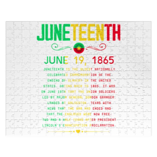 Juneteenth 1865 Juneteenth African American June 1 Jigsaw Puzzles