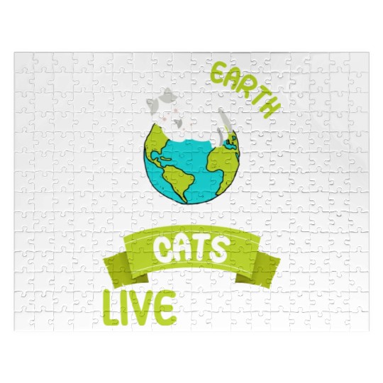 Save The Earth Cats Live Here World Environment Jigsaw Puzzles