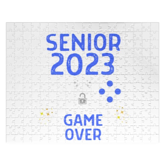 Class Of 2023 Senior Video Game Over School Gamer Jigsaw Puzzles
