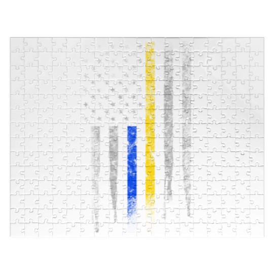 Gold Blue Line 911 Police Dispatcher First Jigsaw Puzzles