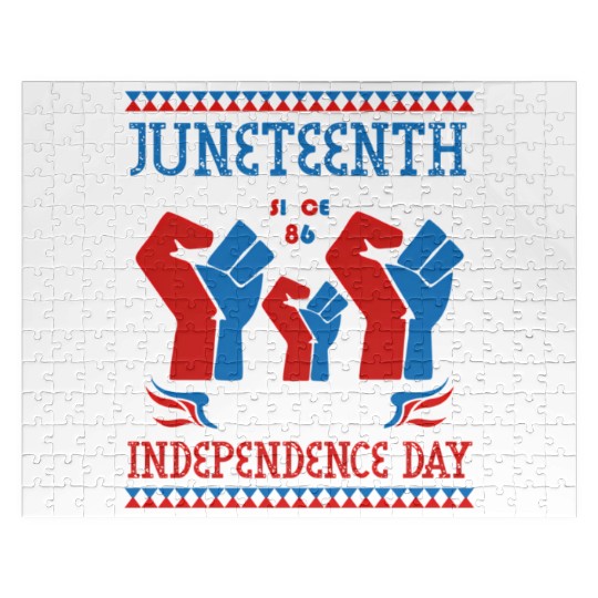 Juneteenth Is My Independence Day Since 1865 Red Jigsaw Puzzles