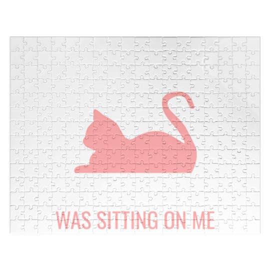 Sorry I'M Late My Cat Was Sitting On Me Cat Jigsaw Puzzles