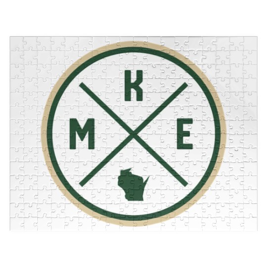 Milwaukee Circle Patch Green Jigsaw Puzzles