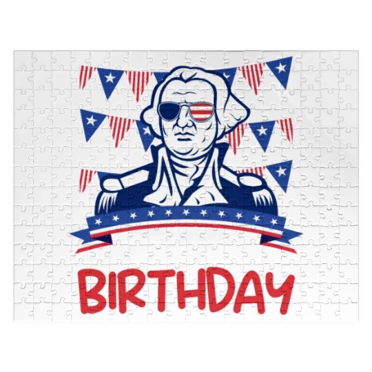 Its my Birthday Independence Day George Washington Jigsaw Puzzles