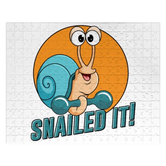 Snail Slow and Steady Wins the Race | Snailed It Jigsaw Puzzles