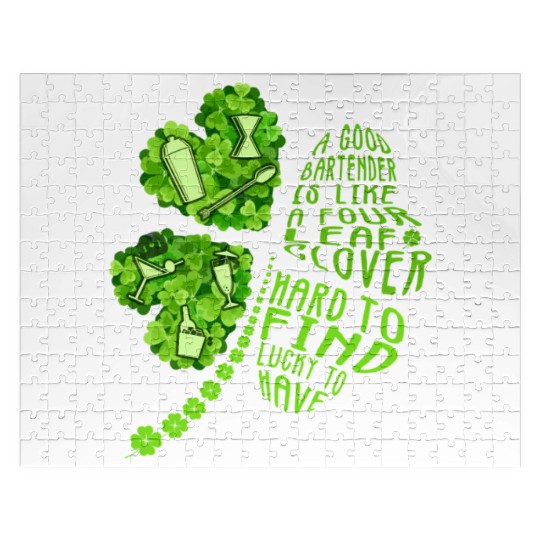 A Bartender Is Like A Four Leaf Clover Patrick'S D Jigsaw Puzzles