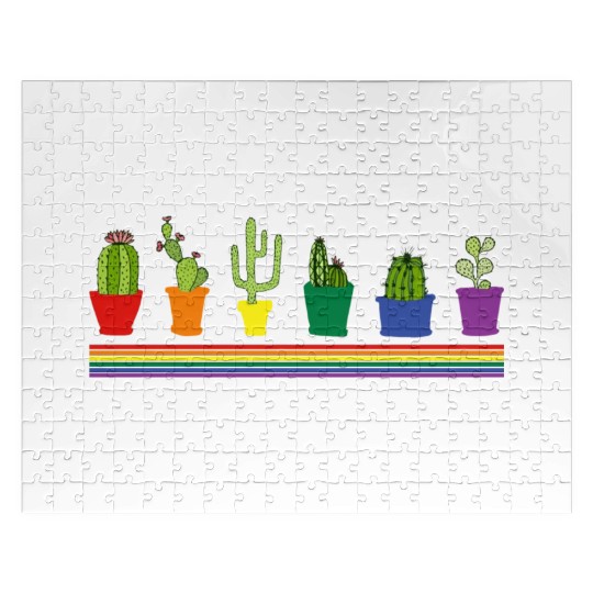 Funny LGBT Plant Gardener Gay Pride Gardeners Jigsaw Puzzles