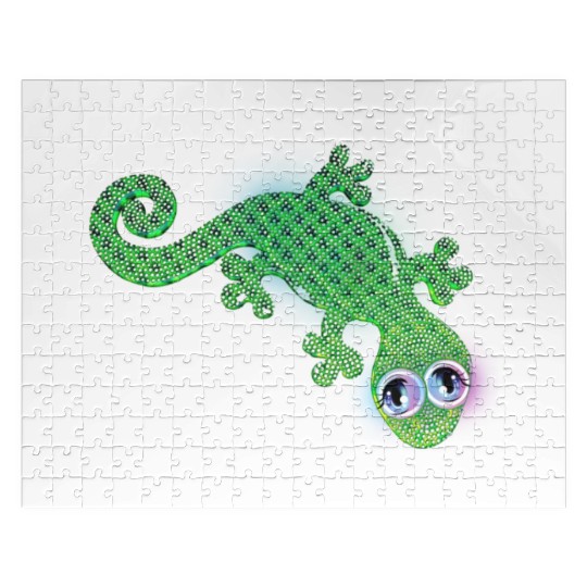 Green lizard Jigsaw Puzzles
