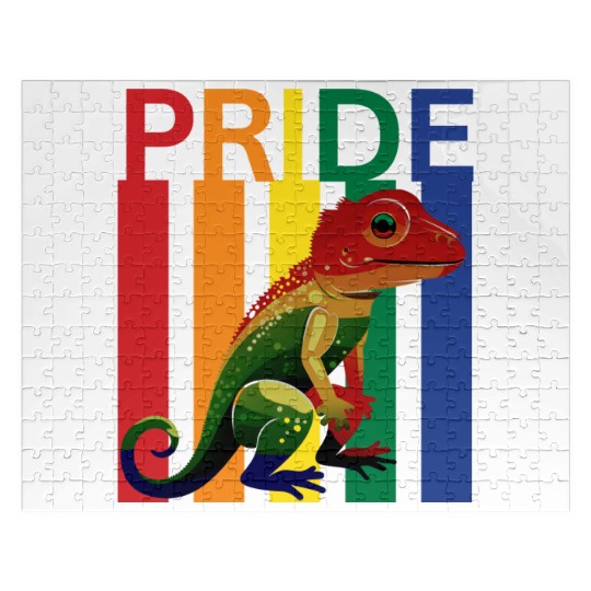 Gay Pride Gecko Jigsaw Puzzles