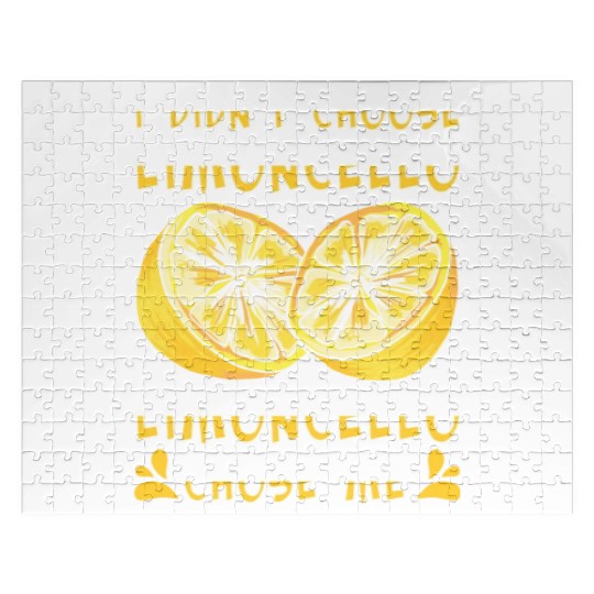Italian Limoncello Lover Lemon Liquor Drinker Jigsaw Puzzles