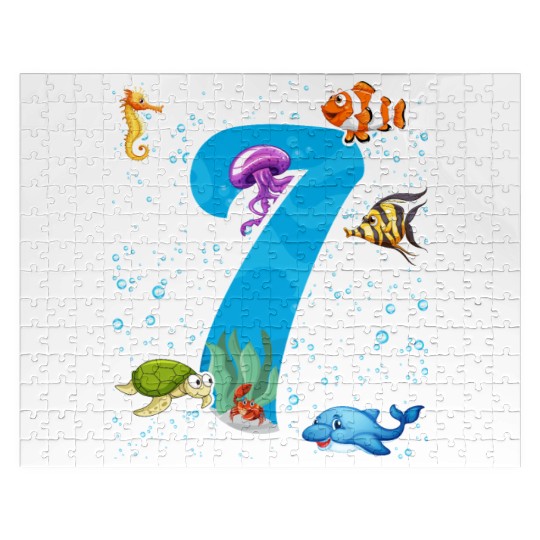 7th birthday Aquarium Fish lover 7 Year Old Sea Jigsaw Puzzles