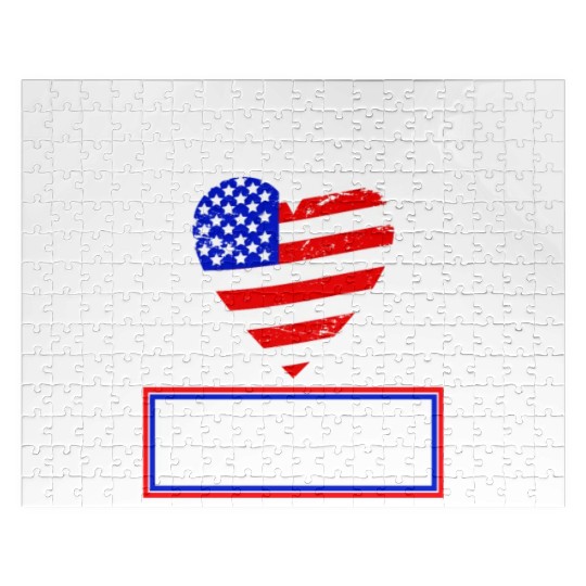 God Bless America Independence Day USA Patriot Jigsaw Puzzles
