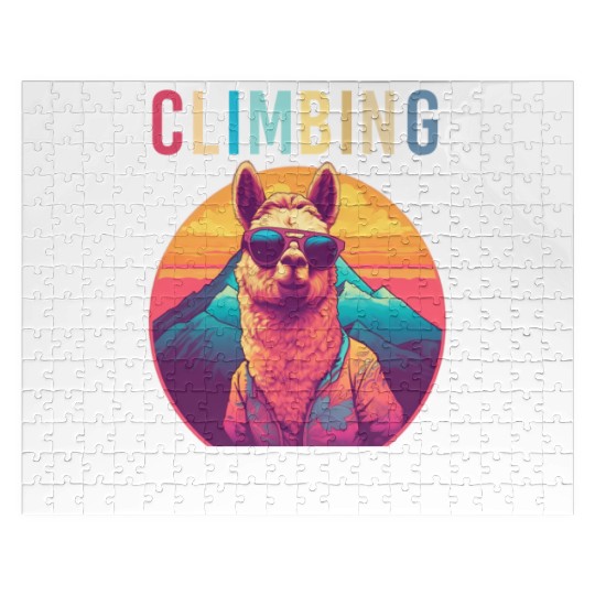 Funny Alpaca with Sunglasses - Alpacatude Jigsaw Puzzles