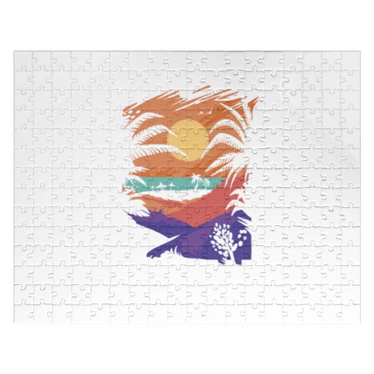 Bride Groom Vacation Newlywed Couple Honeymoon Jigsaw Puzzles