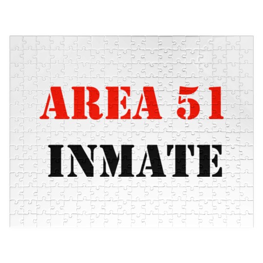 AREA 51 INMATE yellow love Jigsaw Puzzles