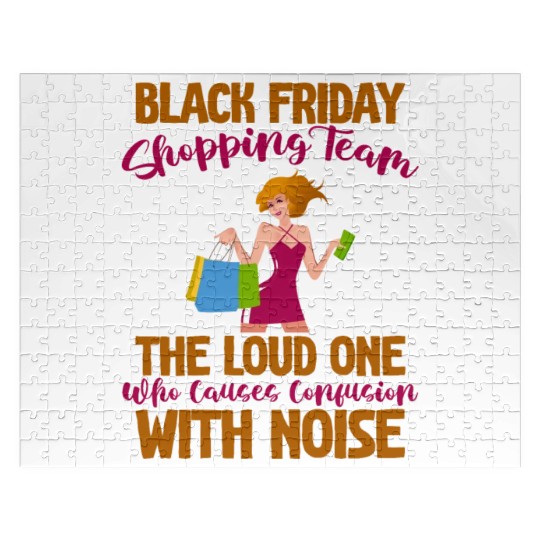Black Friday Shopping Team 4 Jigsaw Puzzles
