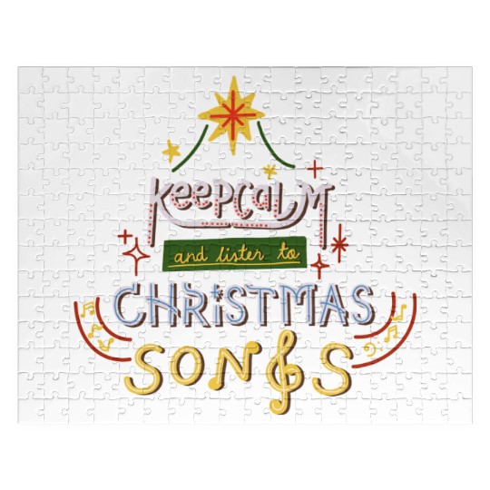 Keep Calm And Listen To Christmas Songs summer Jigsaw Puzzles