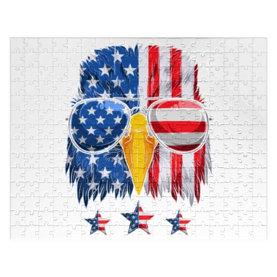 Patriots America Ealge Stars and Stripes US Pride Jigsaw Puzzles