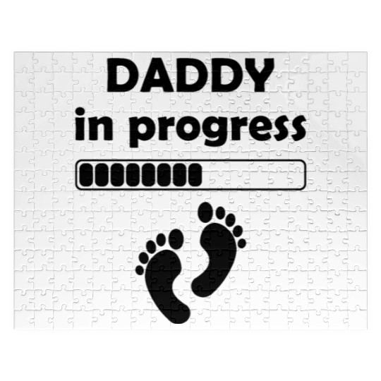 Daddy In Progress - Father's Day Daddy to be Jigsaw Puzzles