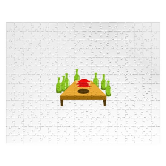 Cornhole - Sinkin and drinkin Jigsaw Puzzles