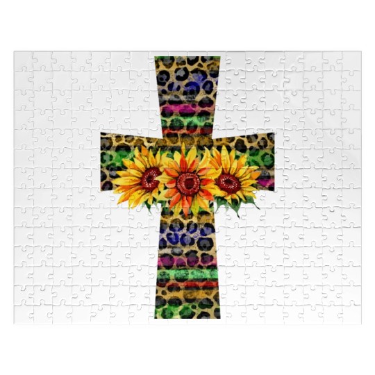 Serape Leopard Cross Png Jigsaw Puzzles