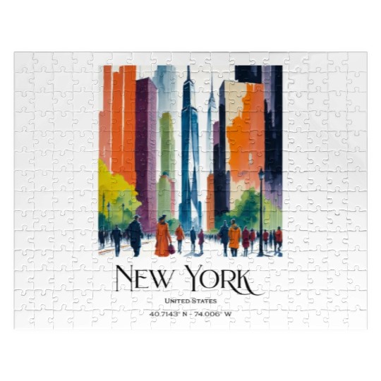 People walking to One World Trade Centre New York Jigsaw Puzzles