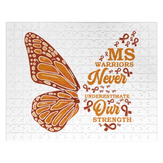 MS Warriors Never Underestimate Our Strength Jigsaw Puzzles