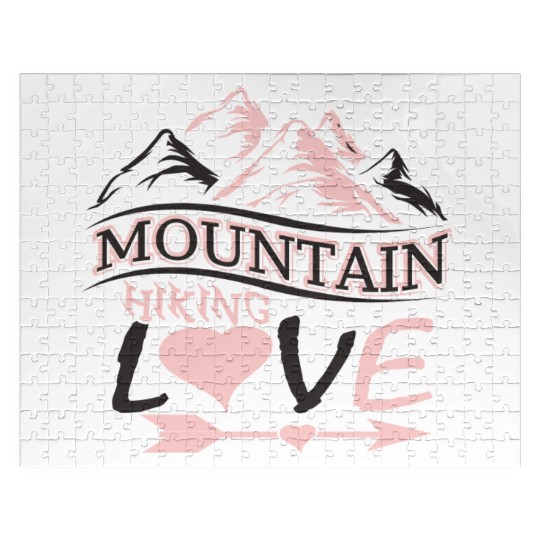 Mountains Hiking Mountaineering Sports Love Alps Jigsaw Puzzles