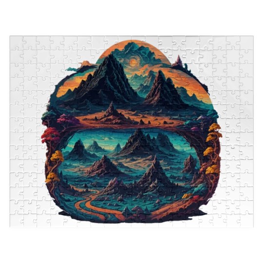 Psychedelic mystical illustration Jigsaw Puzzles
