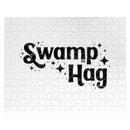 Swamp Hag Black Jigsaw Puzzles
