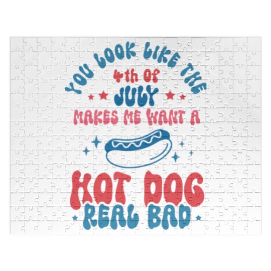 you look like 4th of July ,funny American saying Jigsaw Puzzles