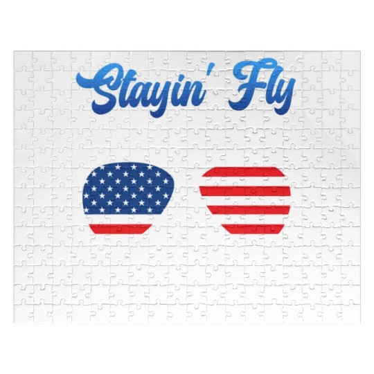 Independence Day Stayin' Fly on 4th of July USA Jigsaw Puzzles