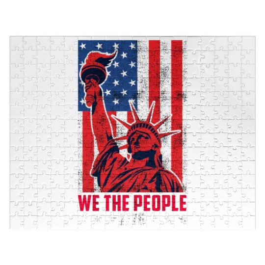 We the people 1776 American Freedom USA Fan Jigsaw Puzzles