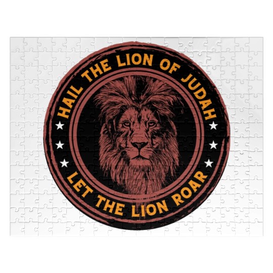 Hail the lion of Judah let the lion roar bible Jigsaw Puzzles