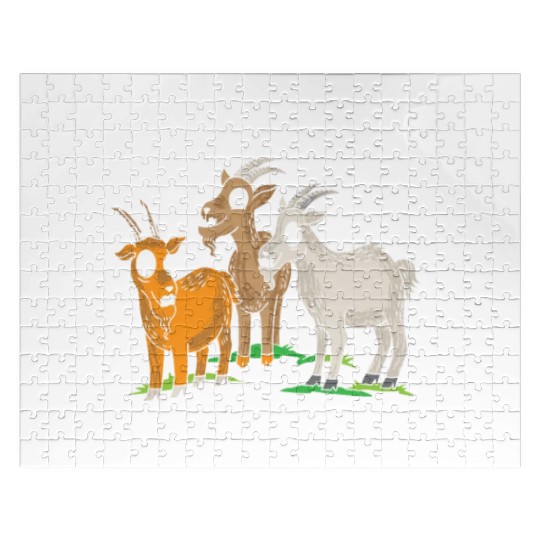 Kawaii Goat Relax We're All Crazy It's Not A Jigsaw Puzzles